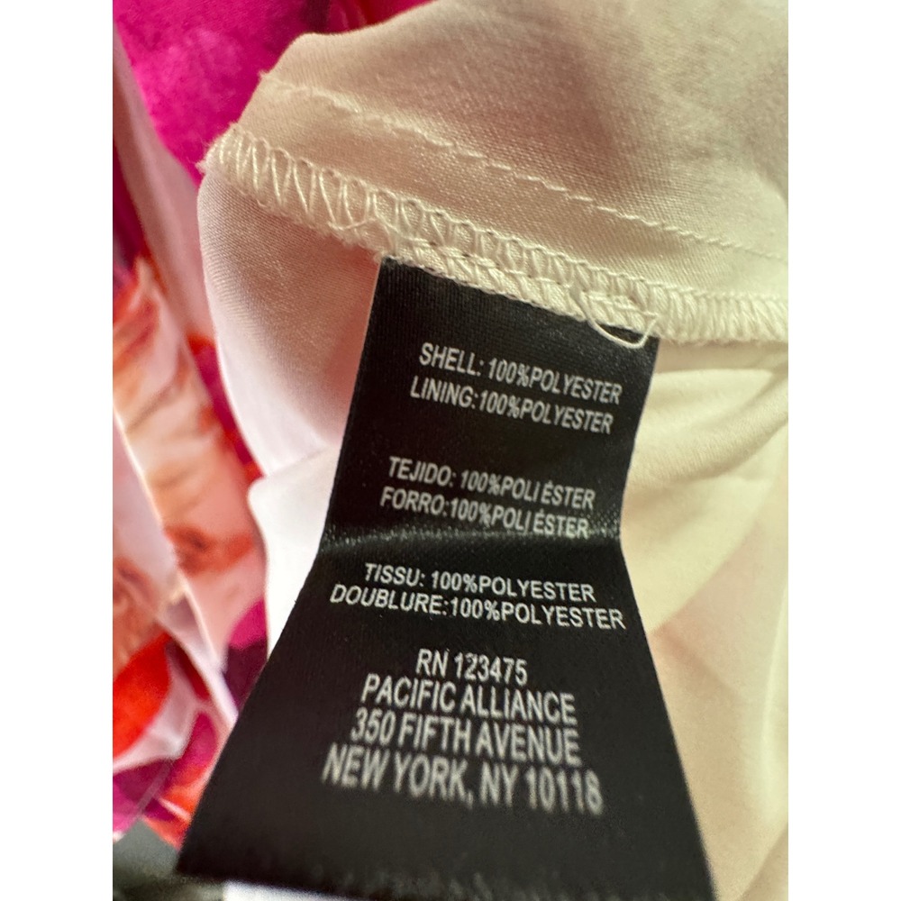 Tahari Floral Tiered Halter Maxi Dress - Pink Floral sz 6 - Picture 5 of 5